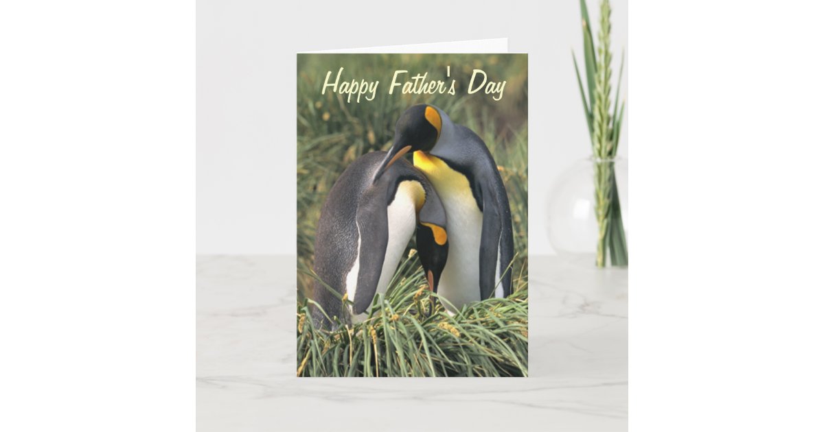king-penguins-lovers-father-s-day-card-zazzle