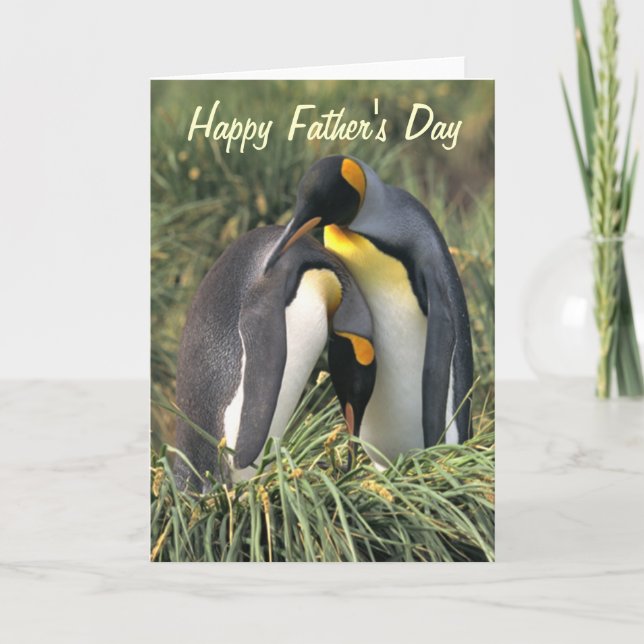 King penguins Lovers Father's Day Card (Front)