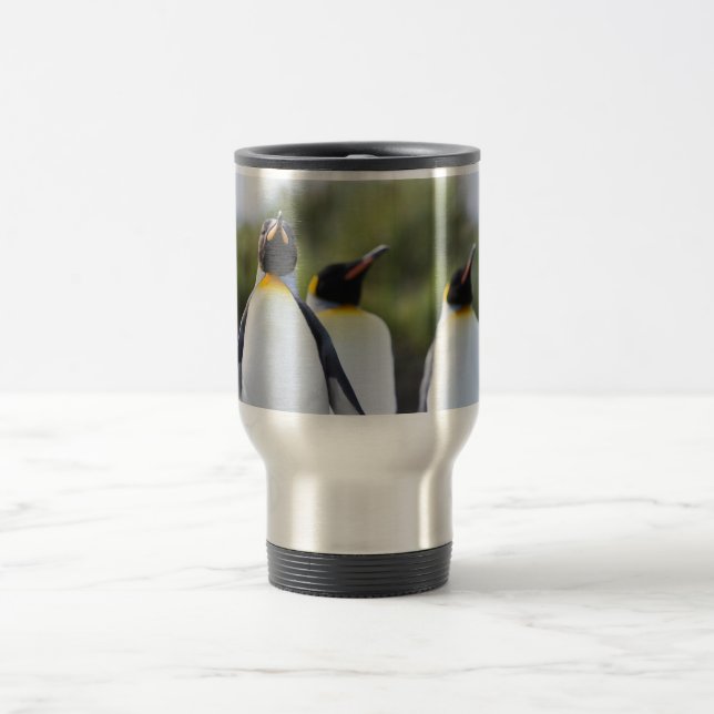 King penguins travel mug (Center)