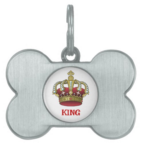 King Personalize Pet ID Tag