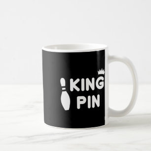 King Pin Bowling Funny Cute Couples Bowler League Coffee Mug