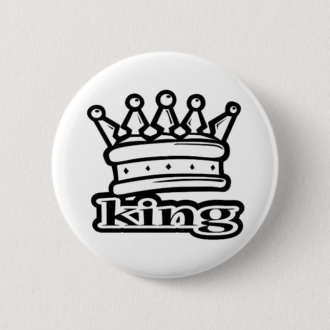 King Pinback Button (Front)