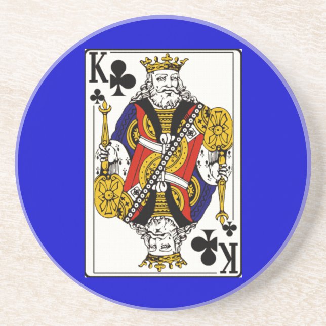 King Poker Player Coaster (Front)