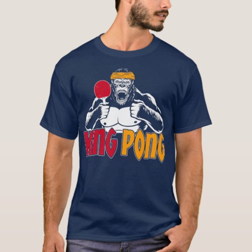 King Pong King Pong Vintage Look  Ping Pong _by T_Shirt