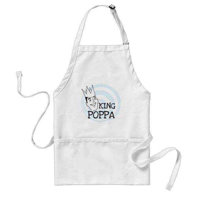 King Poppa T-shirts and Gifts Adult Apron (Front)