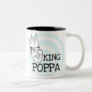 King Poppa T-shirts and Gifts Two-Tone Coffee Mug