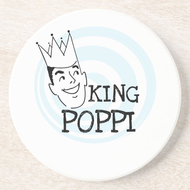King Poppi T-shirts and Gifts Coaster (Front)