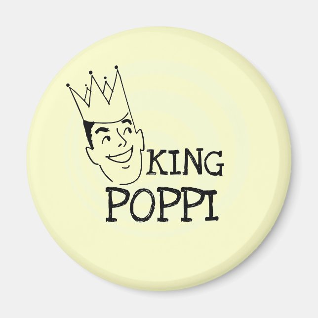 King Poppi T-shirts and Gifts Magnet (Front)