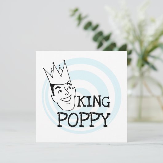 King Poppy T-shirts and Gifts (Standing Front)