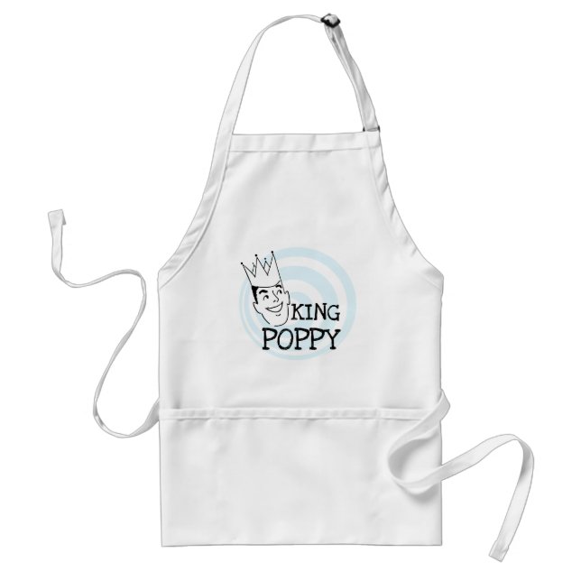King Poppy T-shirts and Gifts Adult Apron (Front)