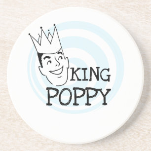 King Poppy T-shirts and Gifts Sandstone Coaster