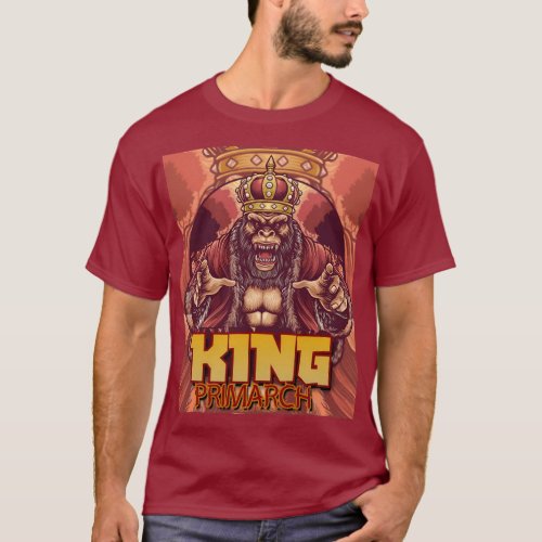 âœKing Primarchâ â The Ape Monarch Sticker T_Shirt