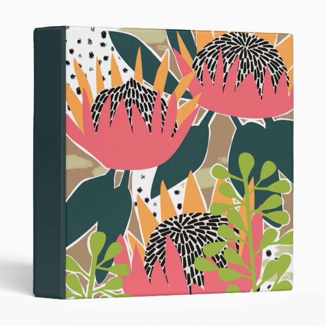 King Protea I 3 Ring Binder (Front/Spine)