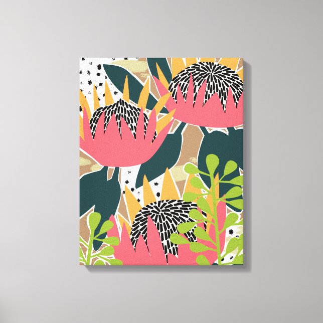 King Protea I Canvas Print (Front)