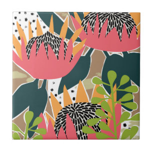 King Protea I Ceramic Tile