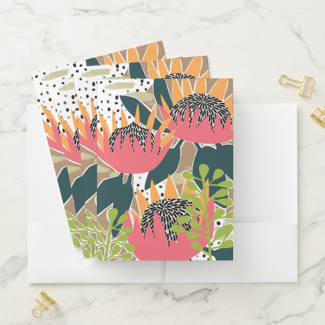 King Protea I Pocket Folder (In Situ)
