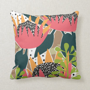 King Protea I Throw Pillow