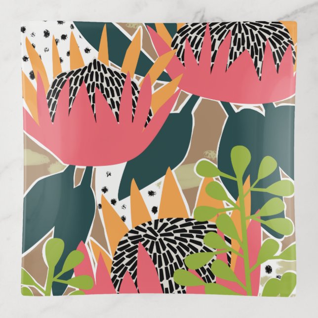 King Protea I Trinket Tray (Front)