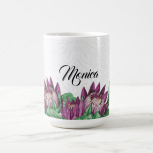King Protea Watercolor Hand-painted Coffee Mug