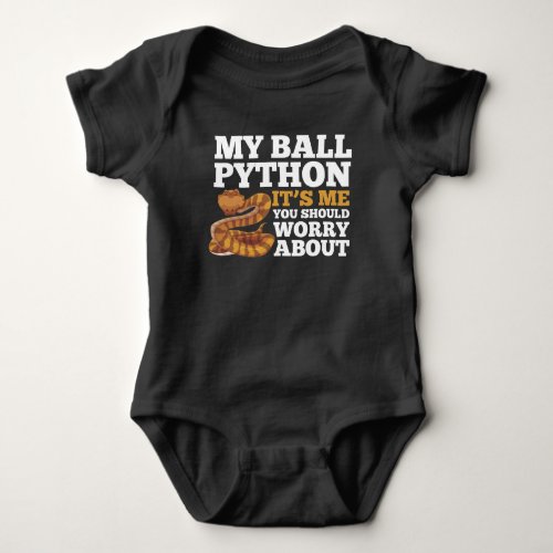 King Python Snake Funny Snake Owner Quote Baby Bodysuit