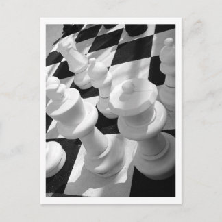 King & Queen, B&W Postcard