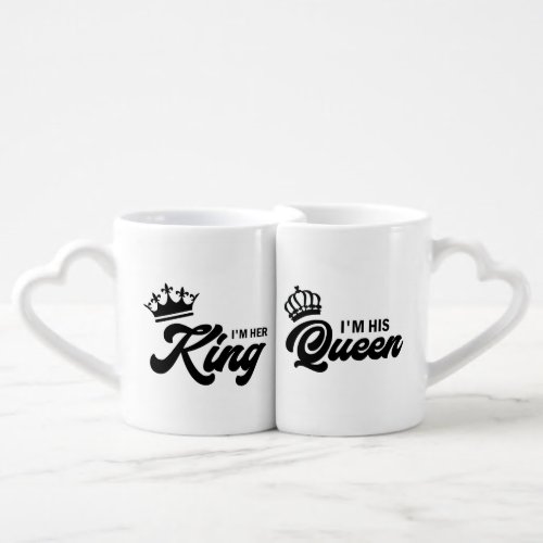 King  Queen Connecting Mugs 