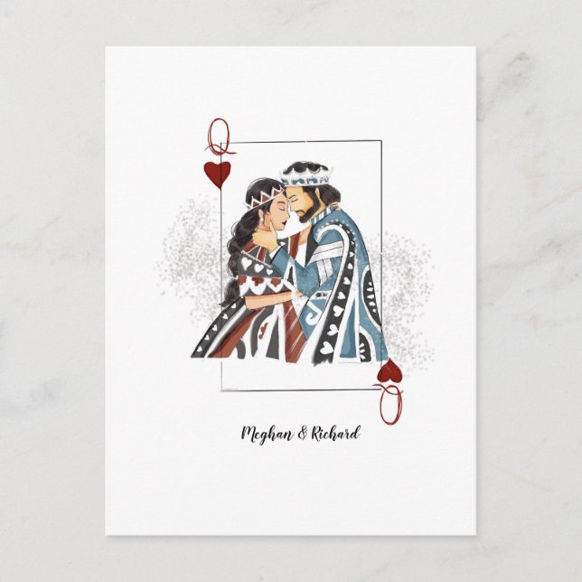 King queen couple card (Front)