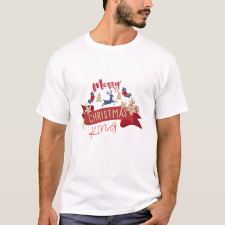 King & Queen Couple Matching Christmas T-Shirt