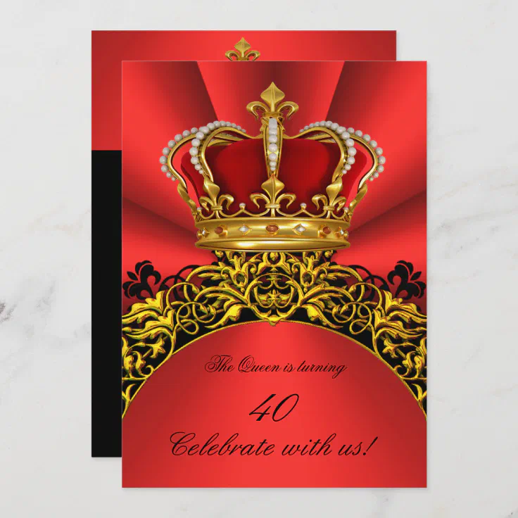 Prince, Royal, King, Blue, Gold, First Birthday, One, Birthday Party  Invitation