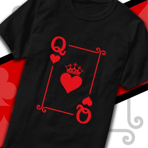 King Queen Hearts Matching Couple Queen of Hearts T_Shirt