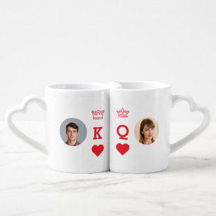King Queen Hearts Mug Set