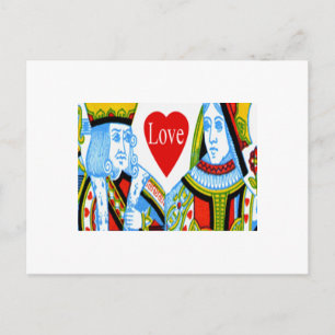 King Queen Hearts Save The Date Card