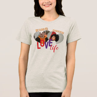 King & Queen Love Life Romantic Women's  Tri-Blend Shirt