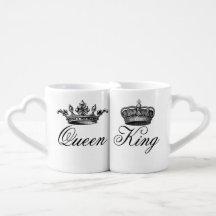 King & Queen Mug Set