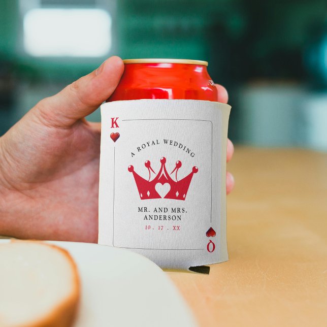 King & Queen of Hearts Casino Poker Card Wedding Can Cooler (King & Queen of Hearts Casino Poker Card Wedding Can Cooler
)