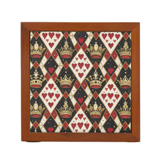 King & Queen of Hearts Desk Organizer