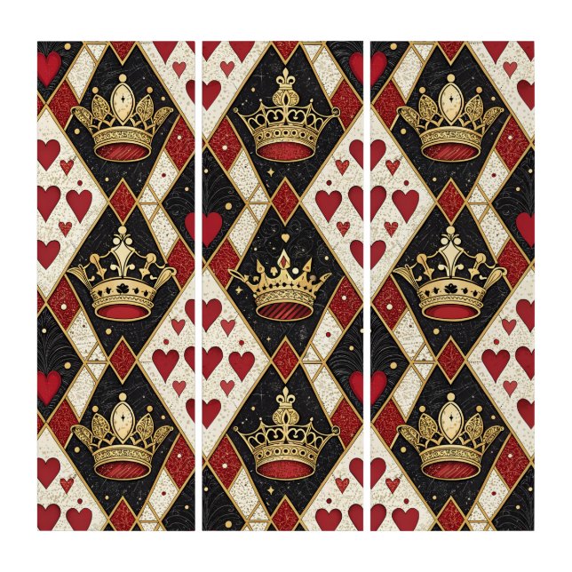 King & Queen of Hearts Triptych (Front)