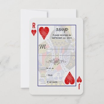 King Queen Playing Card Rsvp by Trifecta_Designs at Zazzle