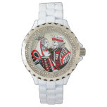 King &amp; Queen Playing Cards Custom Ladies Watch at Zazzle