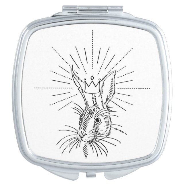 King Rabbit compact mirror (Front)