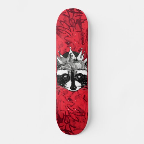 King Raccoon Skateboard Deck