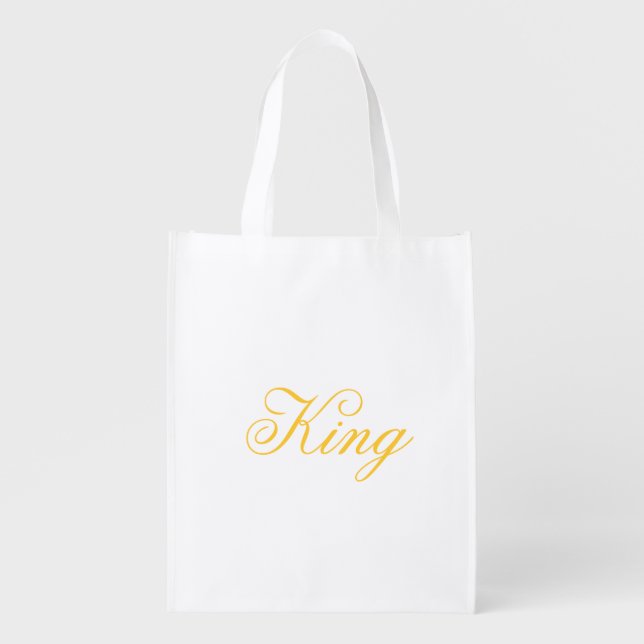 King Reusable Grocery Bag (Front)