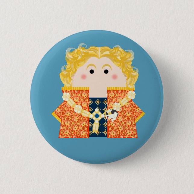 King Richard II of England Button (Front)