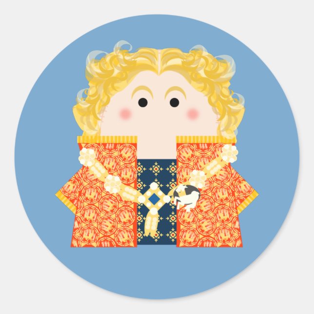 King Richard II of England Classic Round Sticker (Front)
