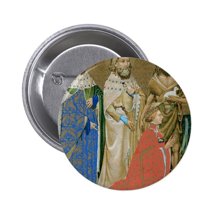 King Richard II   Wilton Diptych Button