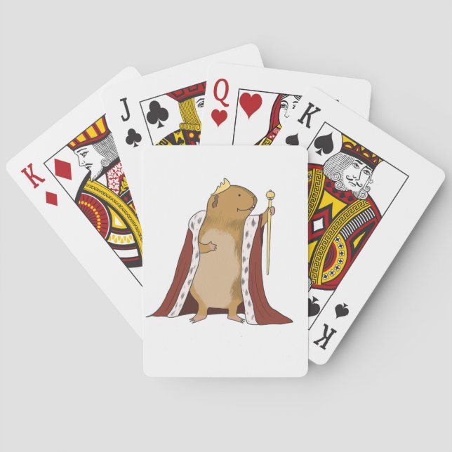 King Riley the guinea pig Poker Cards (Back)