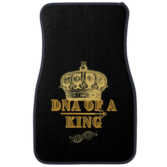 King Royal Genes Royalty Crown Biology DNA Premium Car Floor Mat (Front)
