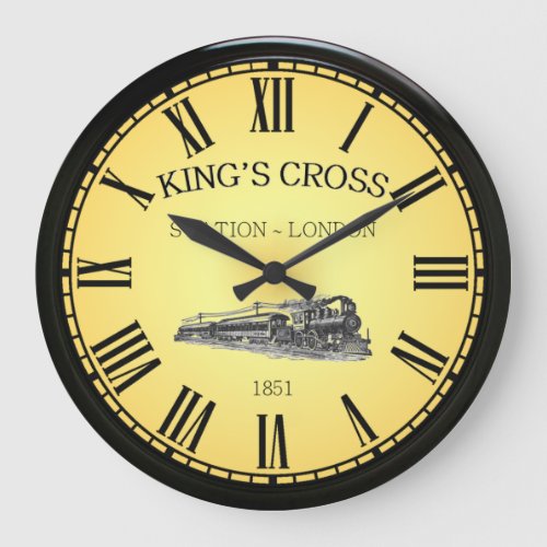 Kings Cross Station  London England   Large Clock