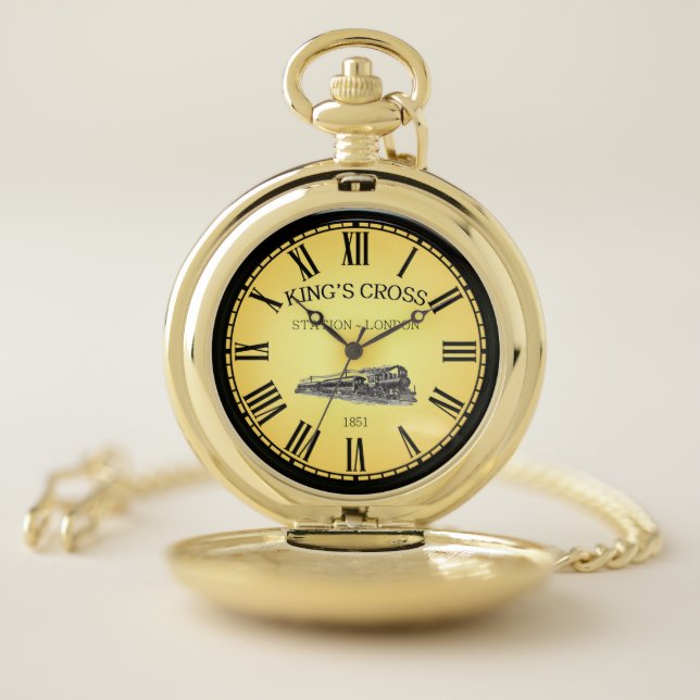 King’s Cross Station ~ London England ~   Pocket Watch (Inside)