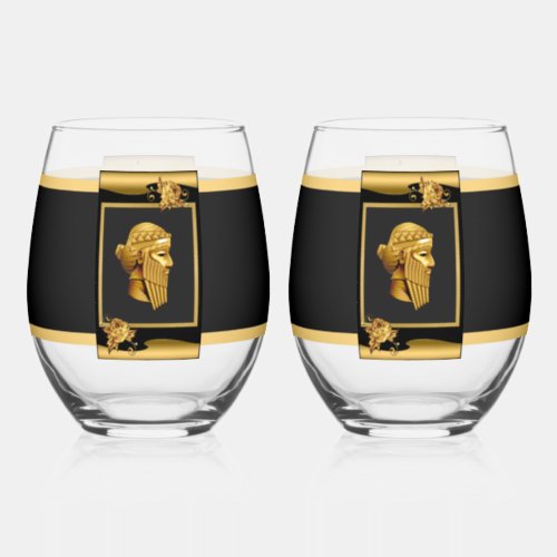 King Sargon  Stemless Wine Glass